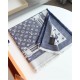 Louis Vuitton MONOGRAM SHAWL Silk/Wool DENIM Studdy High