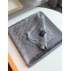 Louis Vuitton MONOGRAM SHAWL Silk/Viscose/Wool/Polyester Silver-Grey High