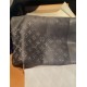 Louis Vuitton MONOGRAM SHAWL Silk/Viscose/Wool/Polyester Silver-Grey High