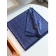 Louis Vuitton MONOGRAM SHAWL Silk/Wool Night Blue M72412 High