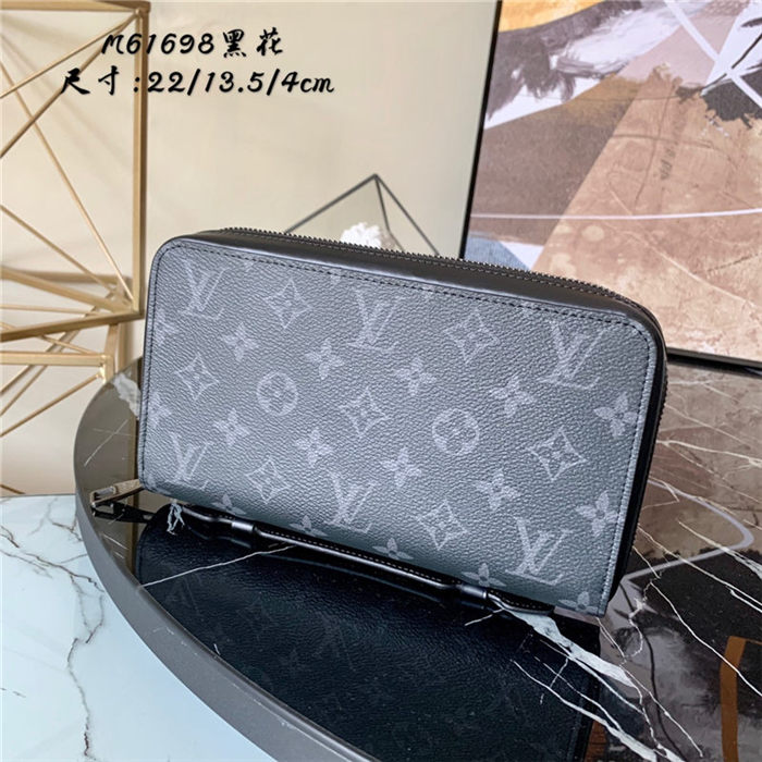 Louis Vuitton Zippy XL Wallet Monogram Eclipse M61698 High