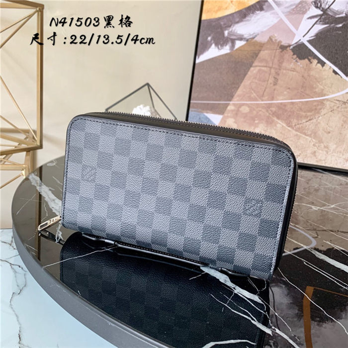 Louis Vuitton Zippy XL Wallet Damier Graphite N41503 High