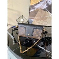 Louis Vuitton PADLOCK ON STRAP Monogram Black M80559 High