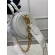 Louis Vuitton PAPILLON BB Quilted and embroidered smooth calf leather Snow M59827 High