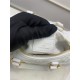 Louis Vuitton PAPILLON BB Quilted and embroidered smooth calf leather Snow M59827 High