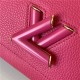 Louis Vuitton TWIST MM Taurillon leather and smooth calfskin Pondichery Pink M58691 High