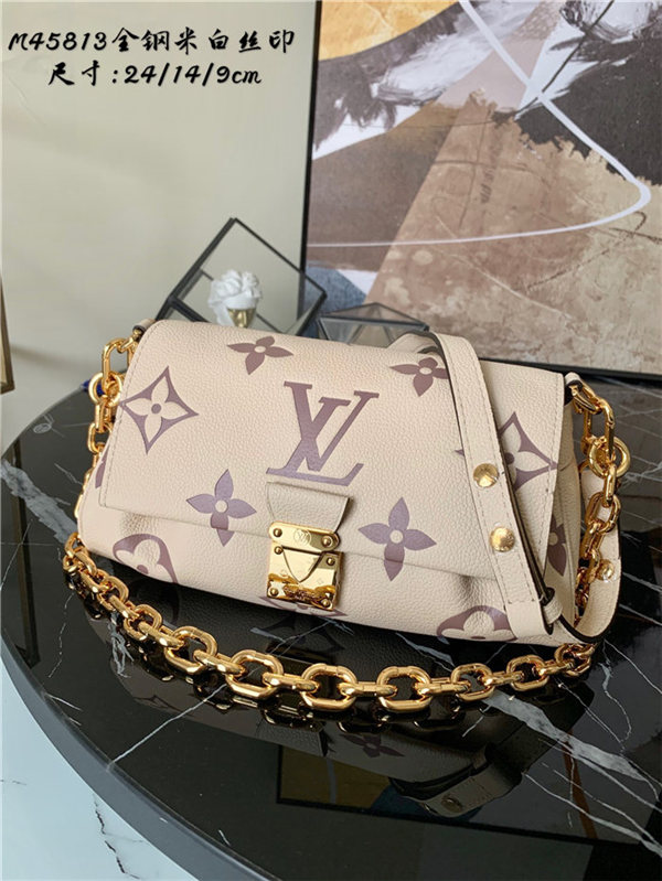 Louis Vuitton FAVORITE Monogram Empreinte Beige M45813 High