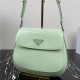 Prada Cleo brushed leather shoulder bag 1BD303 Green High