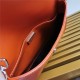 Prada Cleo brushed leather shoulder bag 1BD311 with flap Orange High