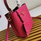 Small Saffiano Leather Prada Panier Bag Fuchsia High