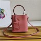 Small Saffiano Leather Prada Panier Bag Pink-II High