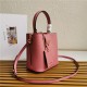 Small Saffiano Leather Prada Panier Bag Pink-I High