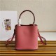 Small Saffiano Leather Prada Panier Bag Pink-I High