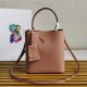 Medium Saffiano Leather Prada Panier Bag Nude Pink High