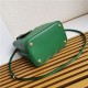 Medium Saffiano Leather Prada Panier Bag Green High