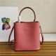 Medium Saffiano Leather Prada Panier Bag Pink-I High