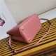 Medium Saffiano Leather Prada Panier Bag Pink-II High