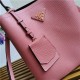 Medium Saffiano Leather Prada Panier Bag Pink-II High