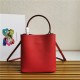 Medium Saffiano Leather Prada Panier Bag Red High