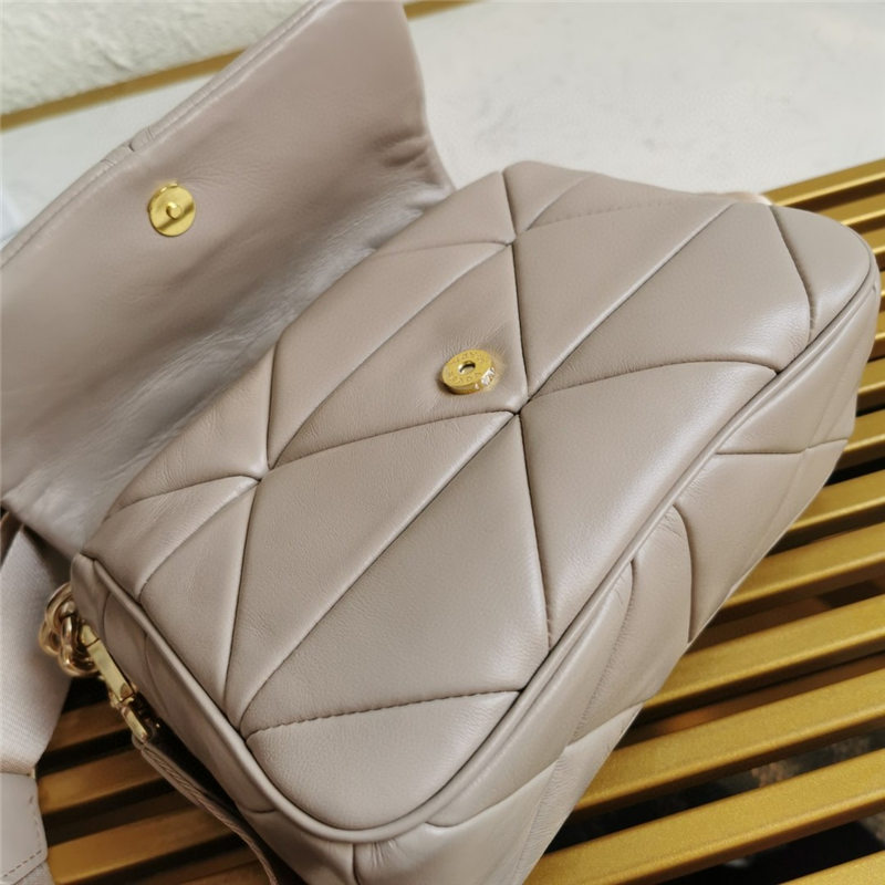 Prada System nappa leather patchwork bag Taupe High