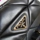 Prada System nappa leather patchwork bag Black High