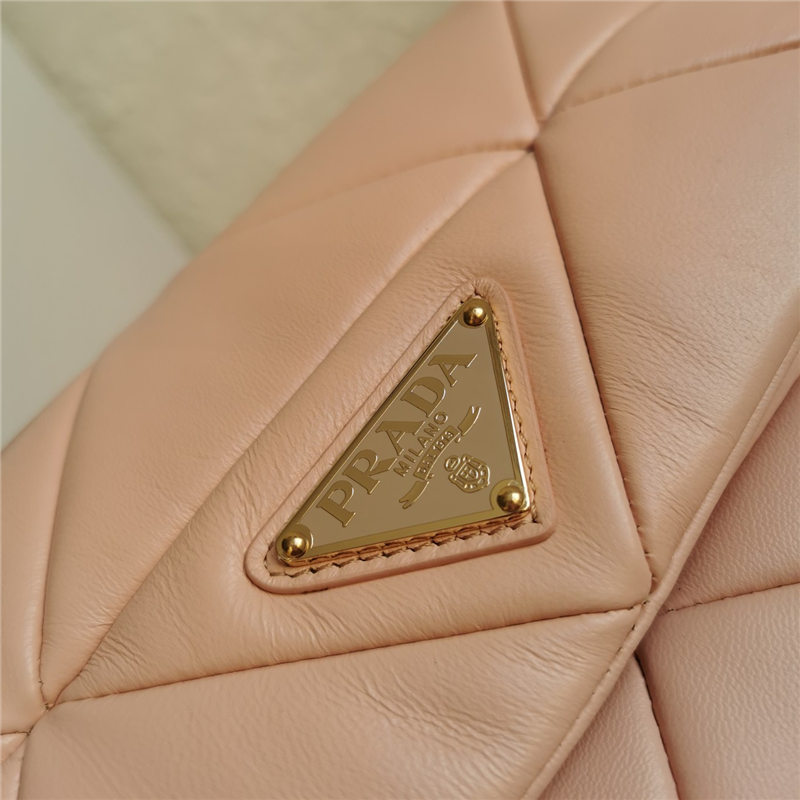 Prada System nappa leather patchwork bag Pink High