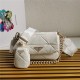 Prada System nappa leather patchwork bag White High