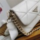 Prada System nappa leather patchwork bag White High