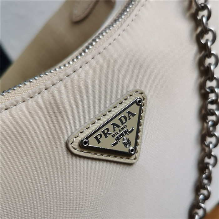 Prada Re-Edition 2005 nylon shoulder bag Beige High