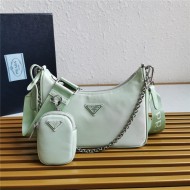 Prada Re-Edition 2005 nylon shoulder bag Lt Green High