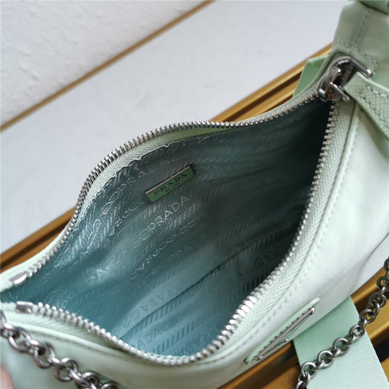 Prada Re-Edition 2005 nylon shoulder bag Lt Green High