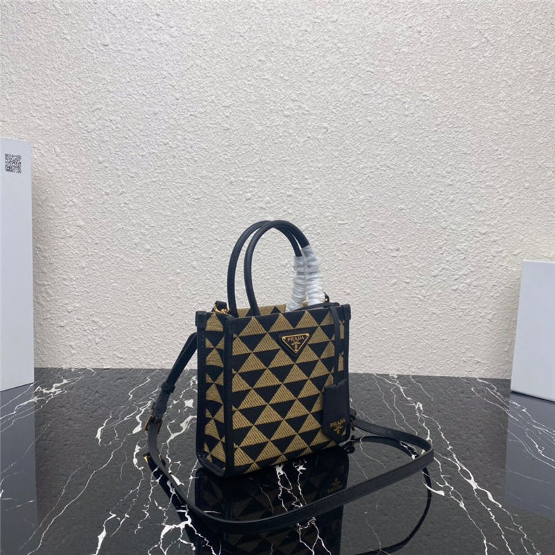 Prada Symbole Jacquard Fabric Micro Bag 1BA355 High