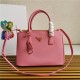 Prada Medium Galleria Bag In Saffiano Leather Pink High