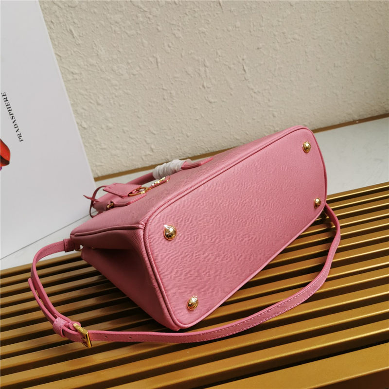 Prada Medium Galleria Bag In Saffiano Leather Pink High