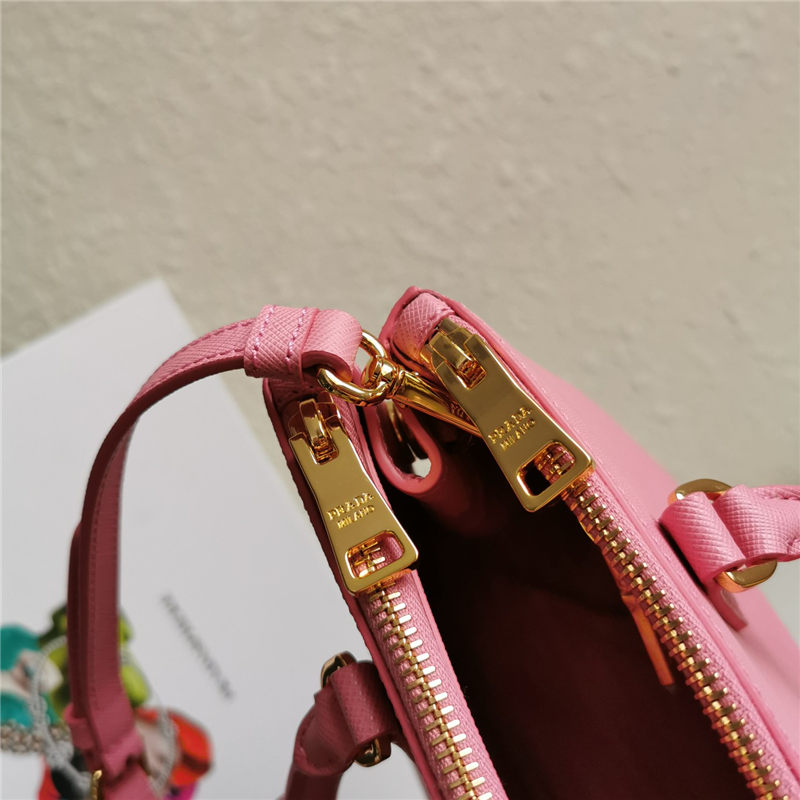 Prada Medium Galleria Bag In Saffiano Leather Pink High