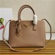 Prada Large Galleria Bag In Saffiano Leather Beige High