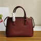 Prada Large Galleria Bag In Saffiano Leather Burgundy High