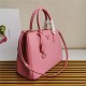 Prada Large Galleria Bag In Saffiano Leather Pink High