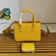 Prada Galleria Saffiano leather mini bag Yellow High