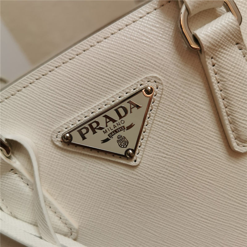 Prada Galleria Saffiano leather mini bag White High