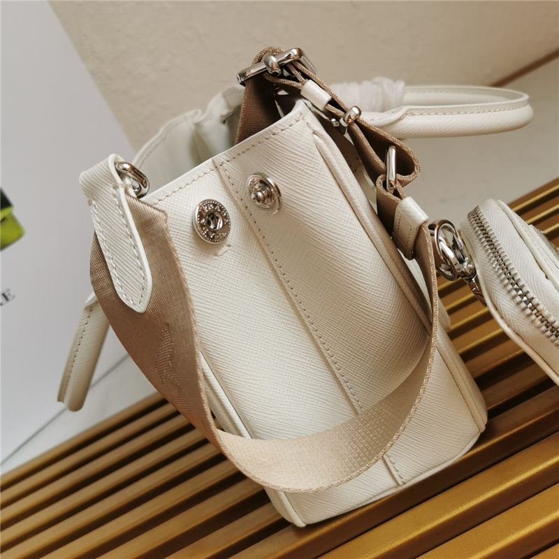 Prada Galleria Saffiano leather mini bag White High