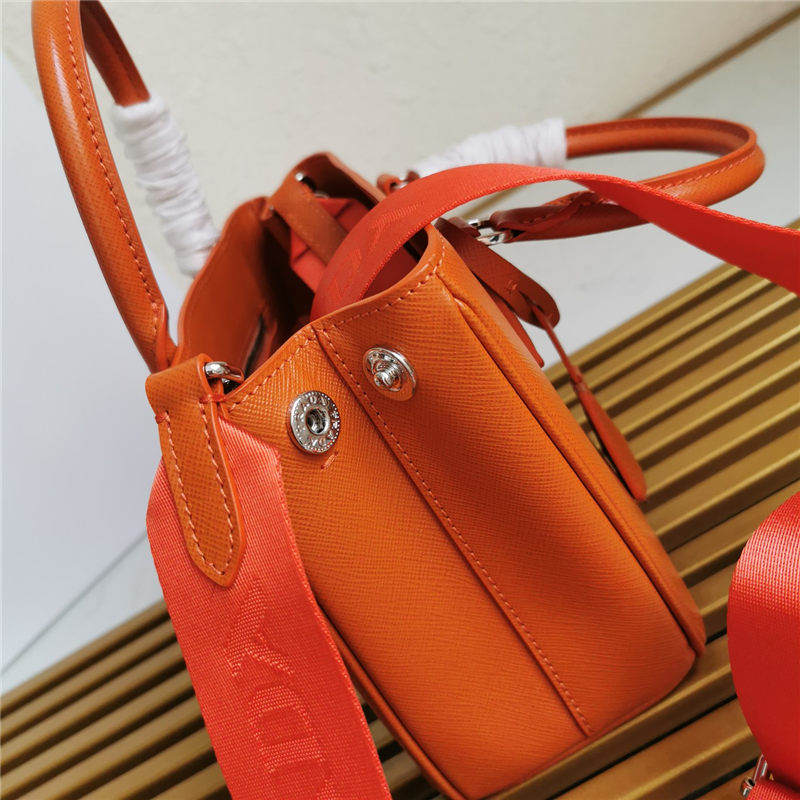 Prada Galleria Saffiano leather mini bag Orange High