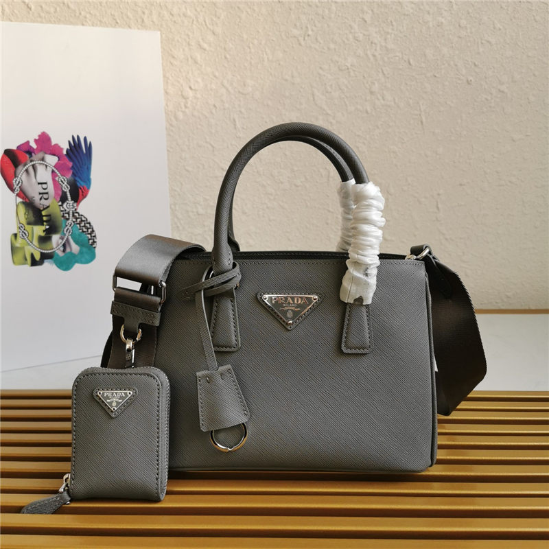 Prada Galleria Saffiano leather mini bag Grey High