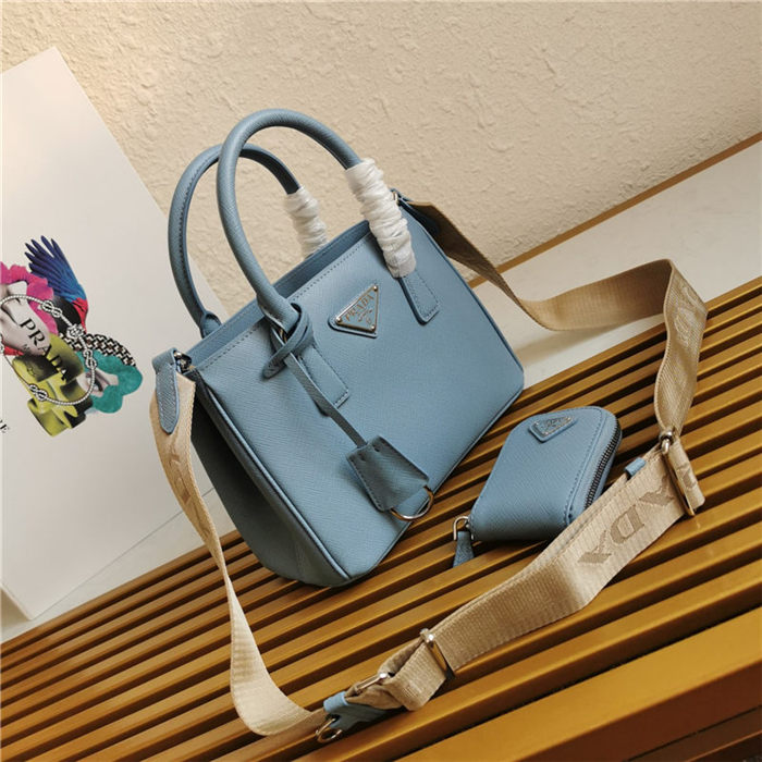 Prada Galleria Saffiano leather mini bag Blue High