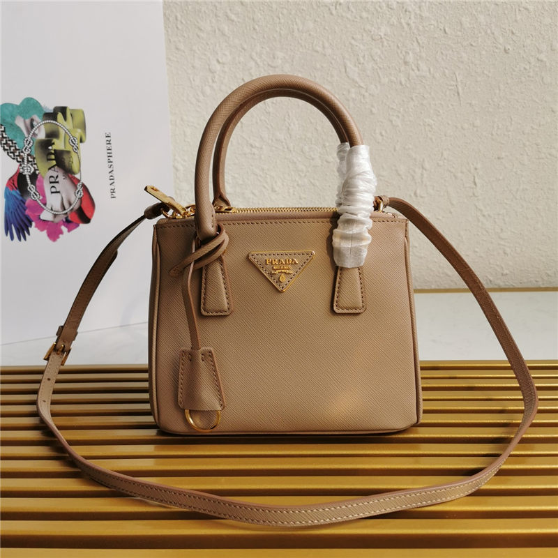 Prada Galleria Saffiano leather micro-bag Beige High