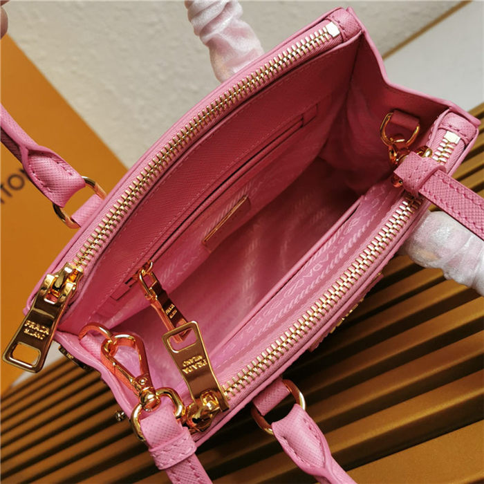 Prada Galleria Saffiano leather micro-bag Pink High