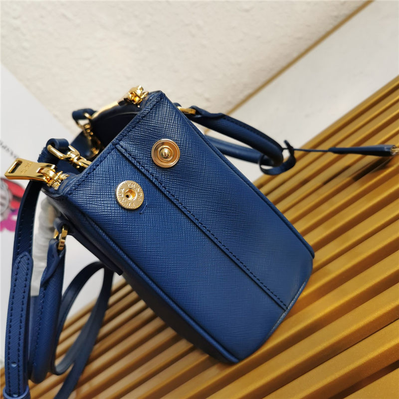 Prada Galleria Saffiano leather micro-bag Blue High