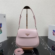 Prada Cleo brushed leather shoulder bag 1BD303 Pink High