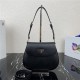 Prada Cleo leather shoulder bag 1BD303 Black High