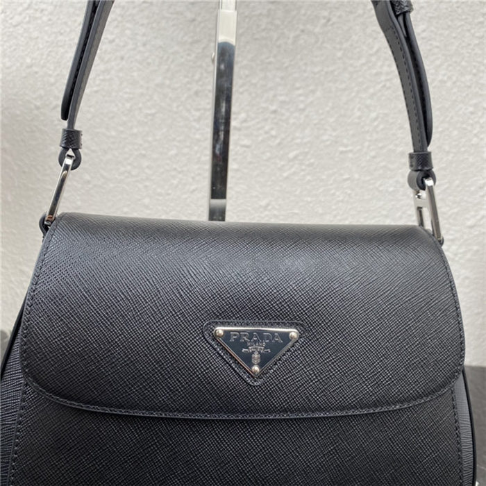 Prada Cleo leather shoulder bag 1BD303 Black High